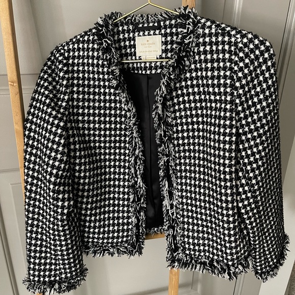 Kate Spade houndstooth tweed jacket - Picture 8 of 9